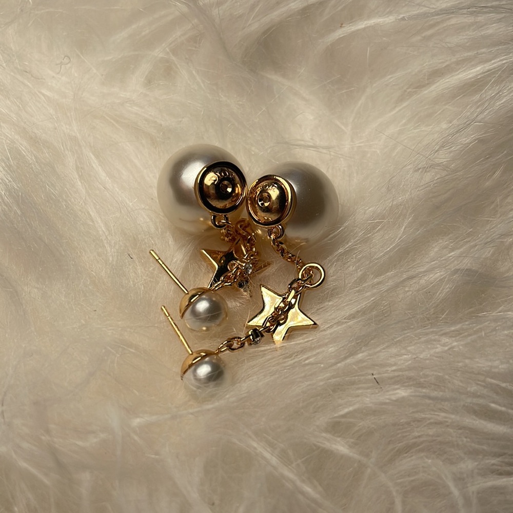 Dior Tribales Gold Earrings with Star Pendant - Picture 3 of 5